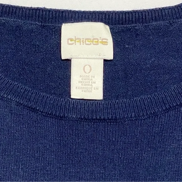 CHICO’S Sleeveless Sweater Knit Tank Top - Picture 3 of 7